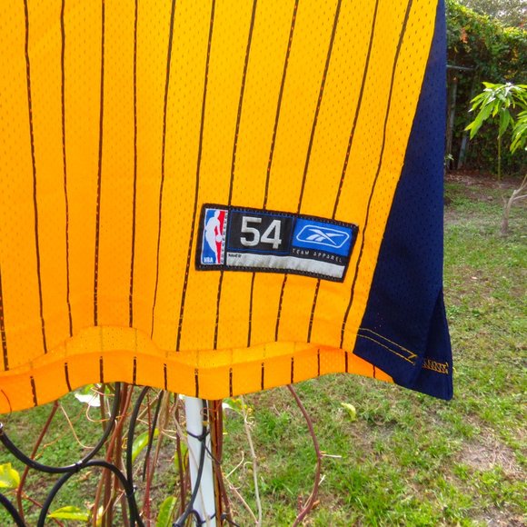 Reebok JERMAINE O'NEAL No. 7 INDIANA PACERS SZ 54 Jersey in very good condition - Picture 4 of 12